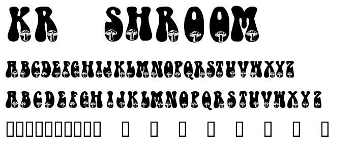 KR Shroom font